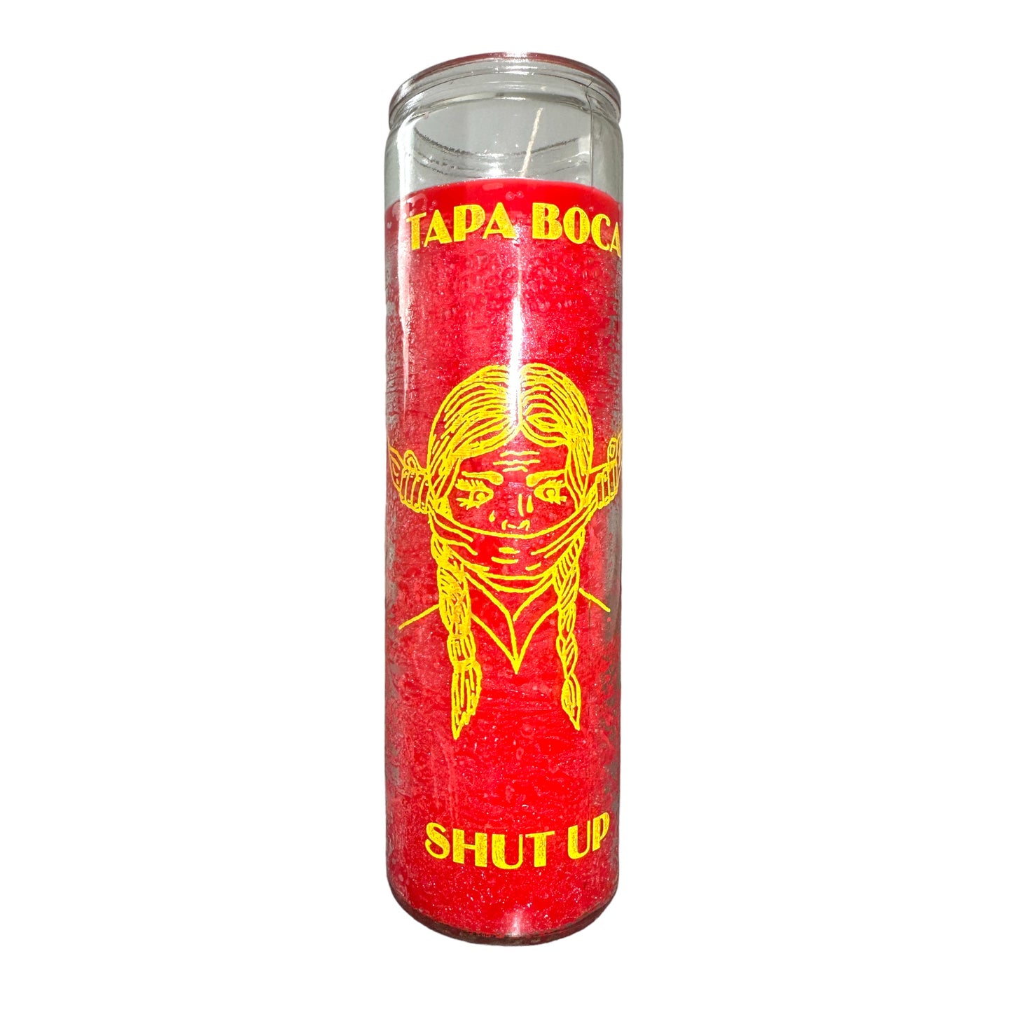 7 DAY Shut Up Spiritual Candle - Red Tapa Boca Candle