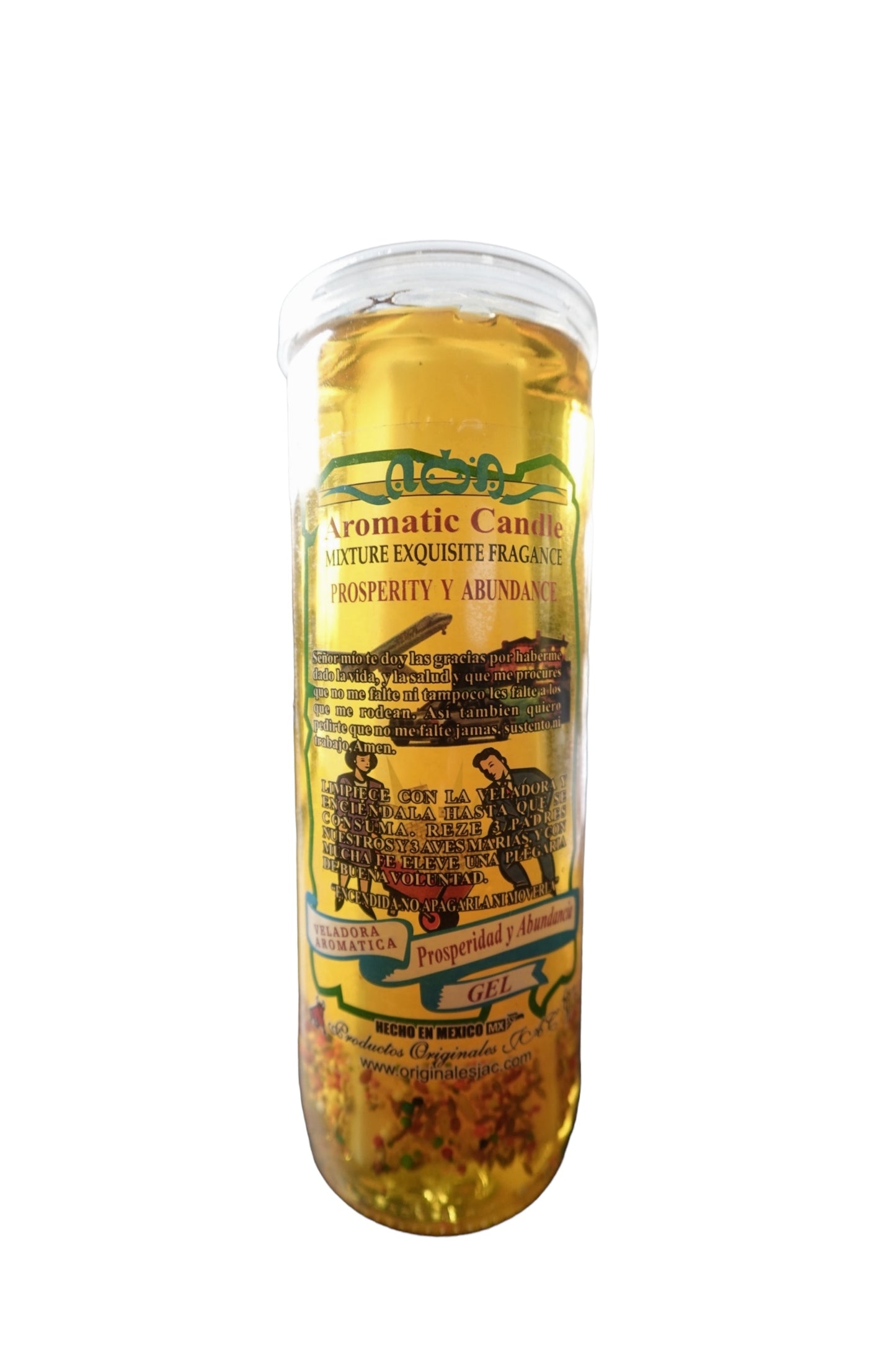 Prosperity y Abundance Spiritual Gel Candle
