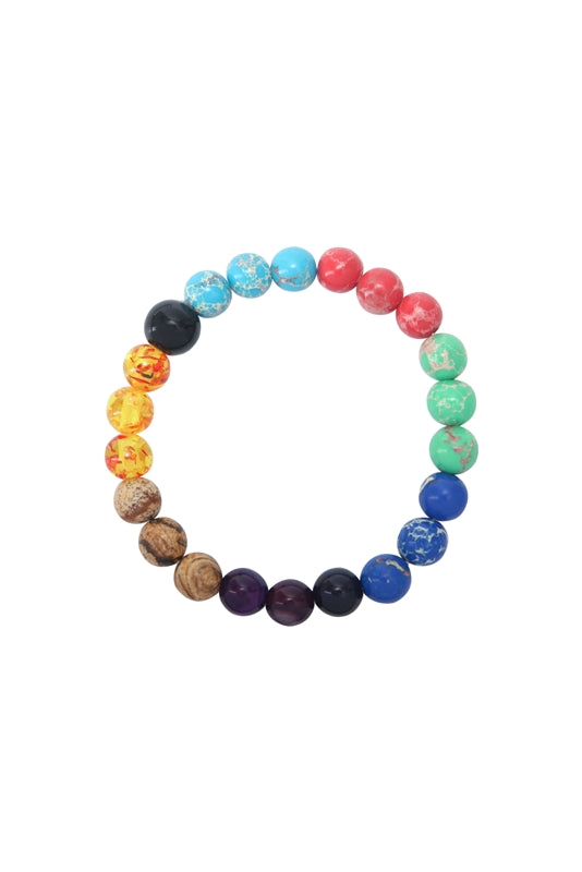 Multi Emperor Stone Stretch Bracelet