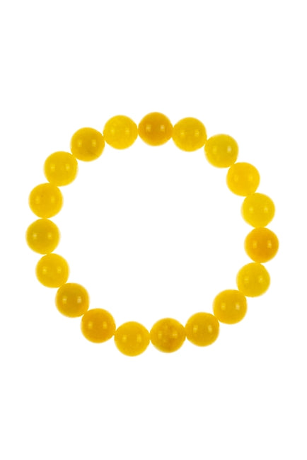 Yellow Jasper Bead Stretch Bracelet