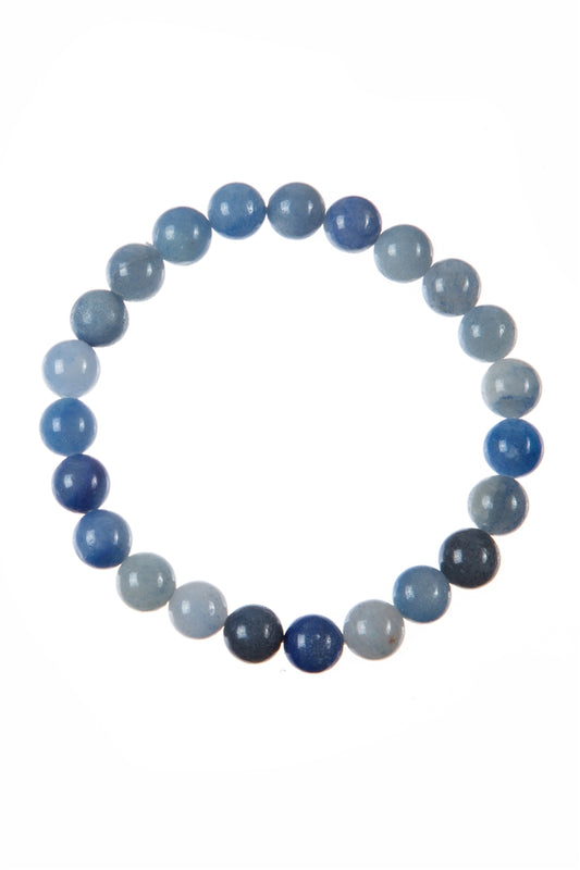 Blue Aventurine Stone Stretch Bracelet (10mm)