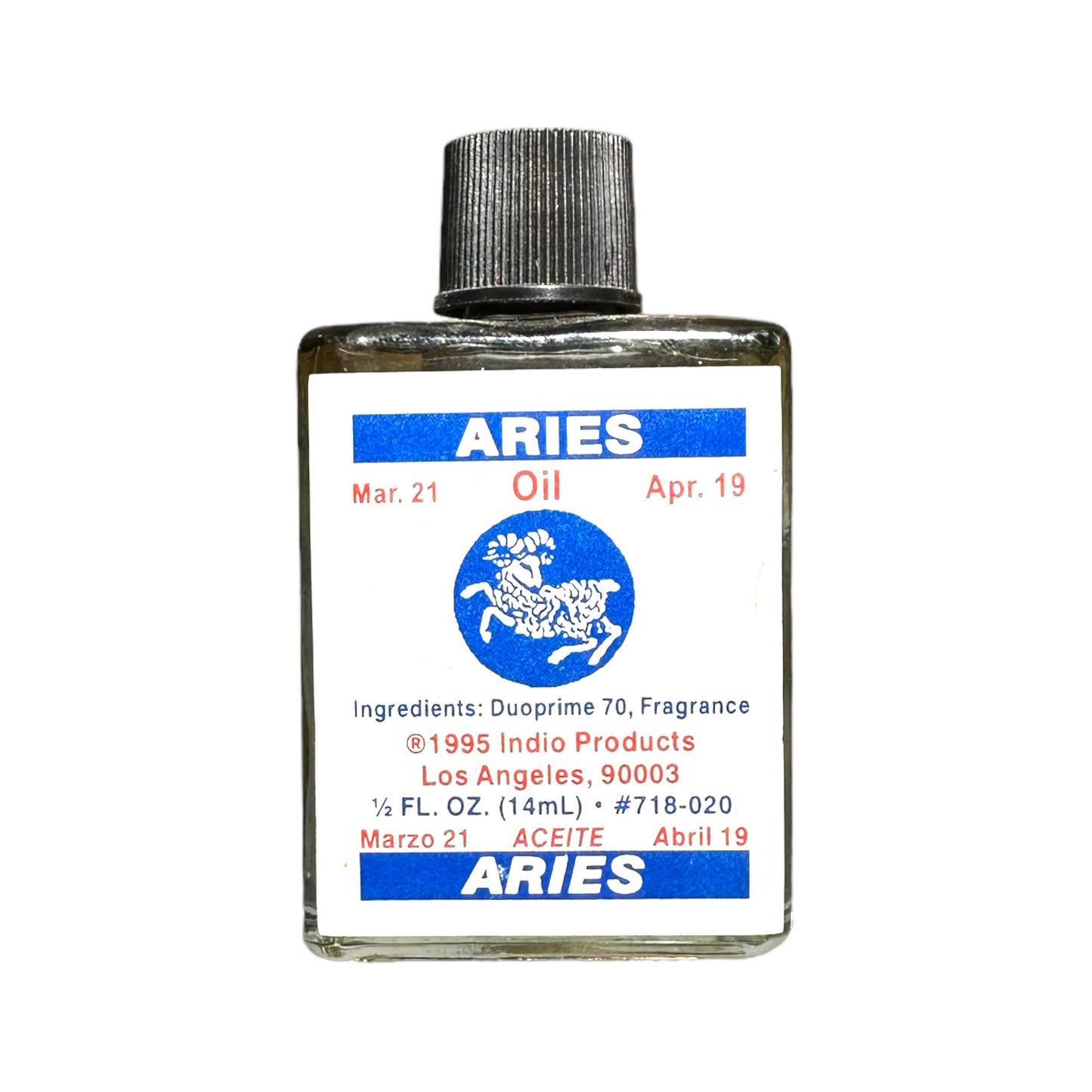 1/2 oz Aries Spiritual Oil