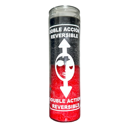 7 DAY Reversible Spiritual Candle - Black & Red Double Action Reversible Candle