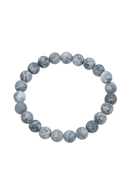 Atlas Jasper Stone Bead Bracelet