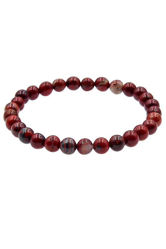 Carnelian Natural Stone Stretch Bracelet